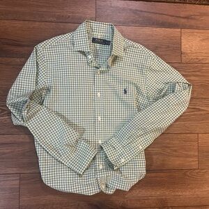 Ralph Lauren Men's Green Plaid Button Down Shirt